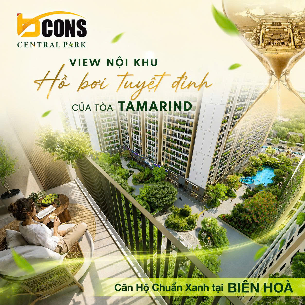 Phối cảnh cao tầng Bcons Central Park phường Tam Hiệp